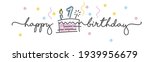 1st birthday handwritten... | Shutterstock .eps vector #1939956679