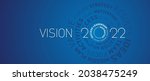 vision 2022 new year modern... | Shutterstock .eps vector #2038475249