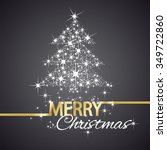 christmas tree symbol stars... | Shutterstock .eps vector #349722860