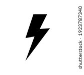 Lightning Bolt Icon Of Glyph...