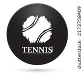 tennis icon  black circle... | Shutterstock .eps vector #2173758409