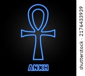Ankh Neon Sign  Modern Glowing...