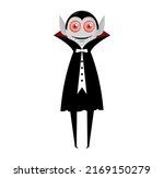 cartoon vampire character... | Shutterstock .eps vector #2169150279
