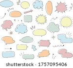 hand drawn illustration set of... | Shutterstock .eps vector #1757095406