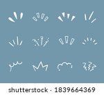 a set of hand drawn... | Shutterstock .eps vector #1839664369