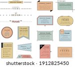 a set of simple designs such as ... | Shutterstock .eps vector #1912825450