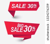 red discount banner template... | Shutterstock .eps vector #1324276259