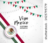 16 september  mexico happy... | Shutterstock .eps vector #1425795779