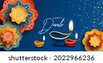 happy diwali. paper graphic of... | Shutterstock .eps vector #2022966236