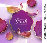 diwali festival holiday design... | Shutterstock .eps vector #2033766959