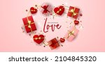 valentine's day sale vector... | Shutterstock .eps vector #2104845320