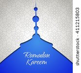 ramadan kareem arabic... | Shutterstock .eps vector #411215803