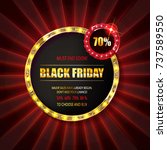 black friday special offer on... | Shutterstock .eps vector #737589550