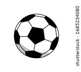 soccer ball icon vector sign... | Shutterstock .eps vector #1685234080