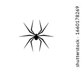 spider logo template. spider... | Shutterstock .eps vector #1660178269