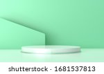 3d rendering of green... | Shutterstock . vector #1681537813