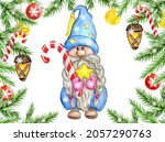 Gnome With Christmas Star And ...