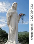 Small photo of The statue of the Blessed Virgin venerated with the title Queen of Peace (Medjugorje, Bosnia and Herzegovina)