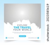 travel social media post ... | Shutterstock .eps vector #2023585619