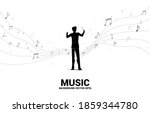 Vector Silhouette Of Conductor...