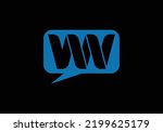WW LW NW Initial Monogram Letter ww lw Logo Design Vector Template nw Letter Logo Design Black Background