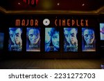 Small photo of Bangkok, Thailand – 26 November 2022: LCD Poster of an epic science fiction film directed by James Cameron Avatar 2 : The Way Of Water Display at the theater.