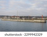 Small photo of Sopot, Poland - 01 19 2020: pier in the resort town of Sopot, jetty in winter time, the famous Sopot pier