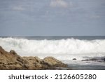 Ocean Waves Hitting The Beach...