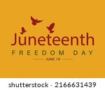 juneteenth freedom day june 19... | Shutterstock .eps vector #2166631439