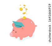 vector save money piggy bank... | Shutterstock .eps vector #1641666919