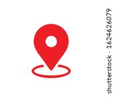 red map pin icon for your web... | Shutterstock .eps vector #1624626079
