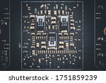 macro view of electronic... | Shutterstock . vector #1751859239