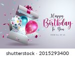 happy birthday vector design.... | Shutterstock .eps vector #2015293400