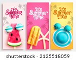 Summer Time Vector Poster Set....