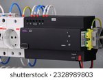 Small photo of 2-channel dimmer from HDL company for brightness control, KNX bus control.Moscow - July 8, 2023.