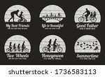 Vector Set Of Black And White...