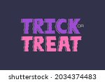 trick or treat funny halloween... | Shutterstock .eps vector #2034374483