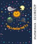 halloween party colorful design | Shutterstock .eps vector #321382529