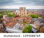 Aerial View Of York Minster In...