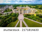 Aerial view of windsor castle ...