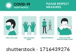 coronavirus covid 19 safety... | Shutterstock .eps vector #1716439276