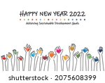 hands and hearts sustainable... | Shutterstock .eps vector #2075608399