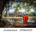 Angkor Wat Monk. Ta Prohm Khmer ...
