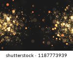 christmas golden lights.... | Shutterstock .eps vector #1187773939