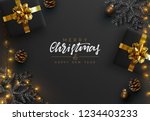 christmas banner. background... | Shutterstock .eps vector #1234403233