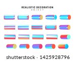 set of geometric 3d objects... | Shutterstock .eps vector #1425928796