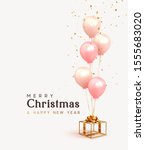 christmas background. festive... | Shutterstock .eps vector #1555683020