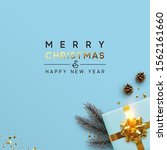 merry christmas and happy new... | Shutterstock .eps vector #1562161660