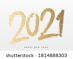 2021 Happy New Year. Text...