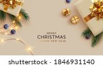 merry christmas and happy new... | Shutterstock .eps vector #1846931140
